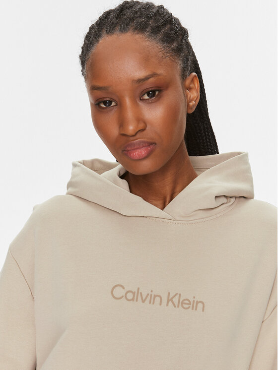 Calvin Klein Calvin Klein Μπλούζα Hero Logo K20K205449 Μπεζ Regular Fit