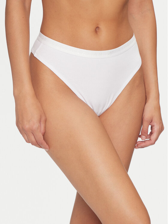 4F 4F Set di 2 perizomi 4FWMM00UPTSF026 Bianco