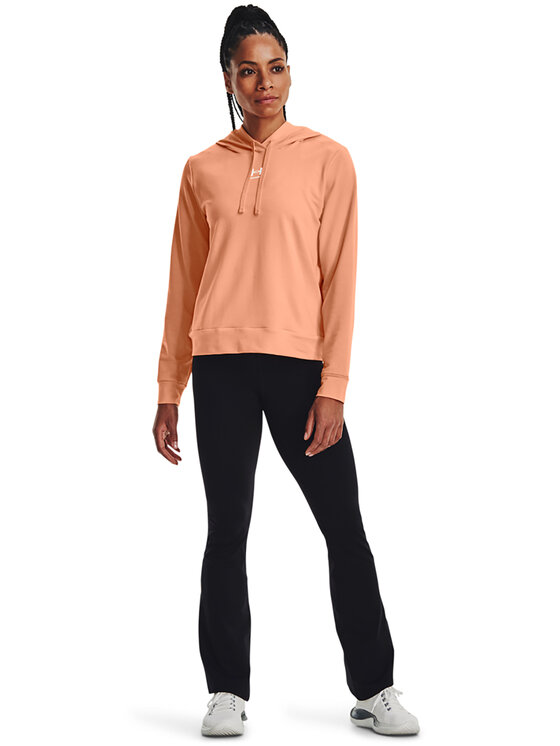 Under Armour Sweatshirt Rival Terry Hoodie 1369855 Orange Regular Fit Modivo