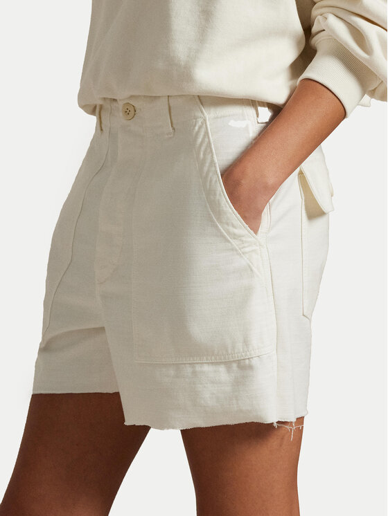 Polo Ralph Lauren Polo Ralph Lauren Medžiaginiai šortai 211949934002 Écru Relaxed Fit