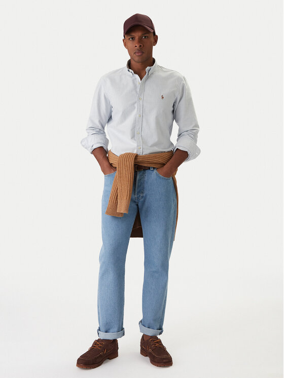 Polo Ralph Lauren Polo Ralph Lauren Košeľa Core Replen 710549084 Modrá Slim Fit