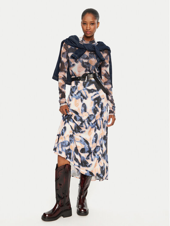 Munthe Munthe Spódnica midi Carson 243120324322 Kolorowy Regular Fit