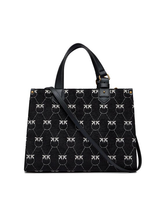 Pinko Torebka Box Shopping Orizzontale AI 23-24 PLTT 101572 A10S Czarny