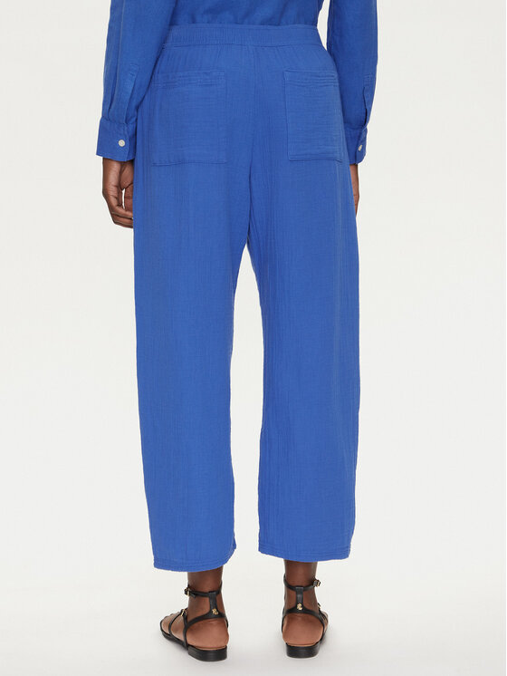 Gap Gap Pantaloni din material 713952-05 Albastru Regular Fit