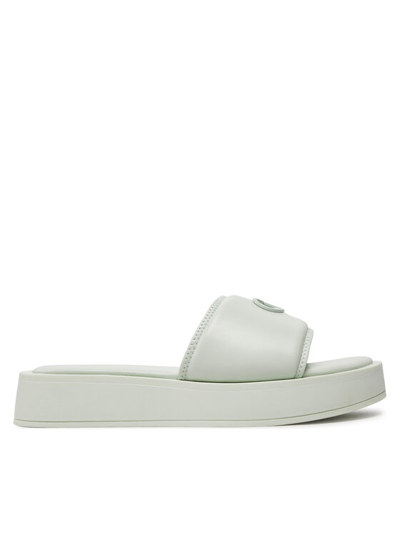 Şlapi Calvin Klein Flatform Slide Relock Lth HW0HW02049 Verde