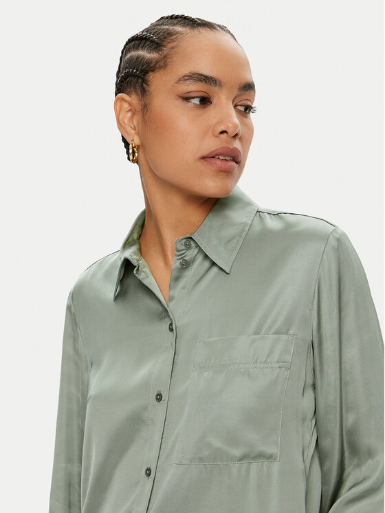 Marc O'Polo Marc O'Polo Риза 406 1103 42273 Зелен Relaxed Fit