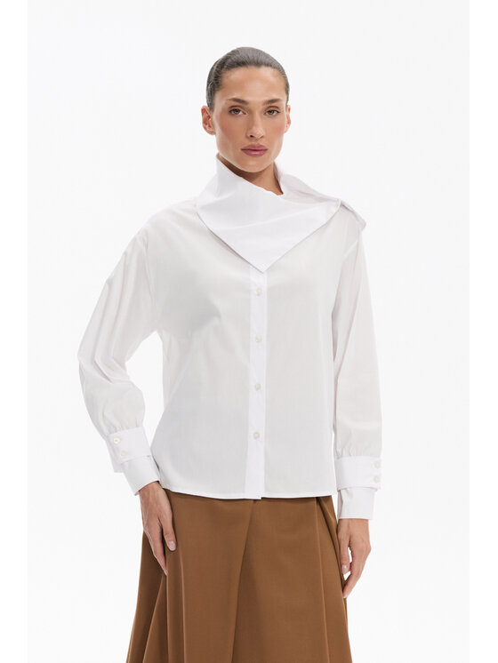 Deni Cler Milano Deni Cler Milano Bluzka T-DC-1475-F5-10-10-1 Biały Regular Fit