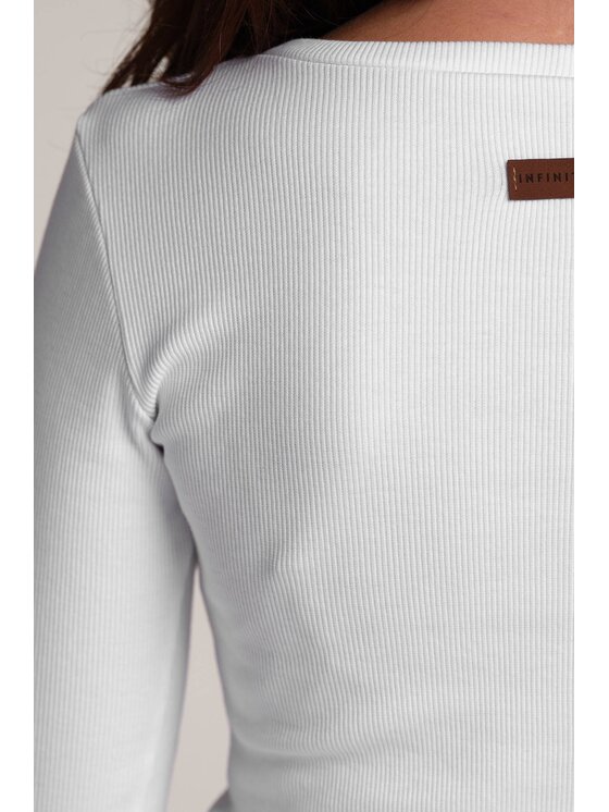 Infinite You Infinite You Blusa M284 Bianco Basic Fit