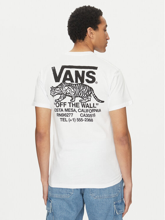 Vans Vans T-Shirt Sneaky VN000M3Y Biały Regular Fit