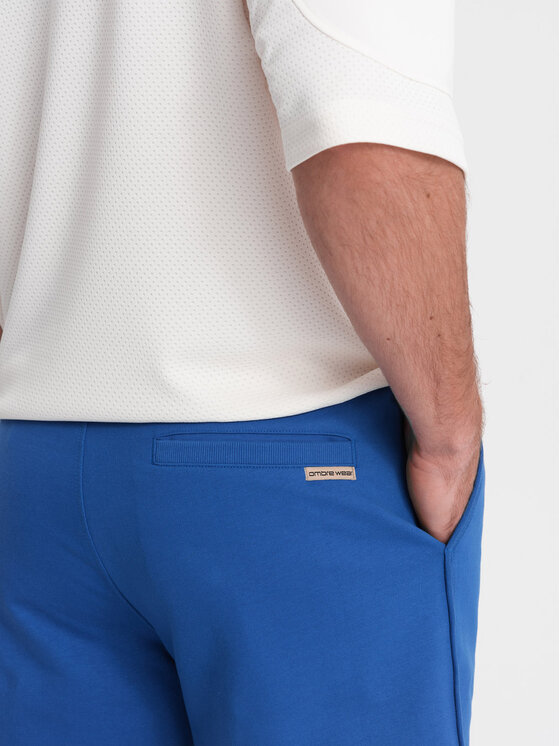 Ombre Ombre Šortky OM-SRSK-0105 Modrá Regular Fit