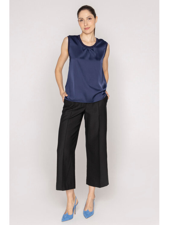 Deni Cler Milano Deni Cler Milano Spodnie materiałowe W-DC-5208-D2-D2-90-1 Czarny Regular Fit
