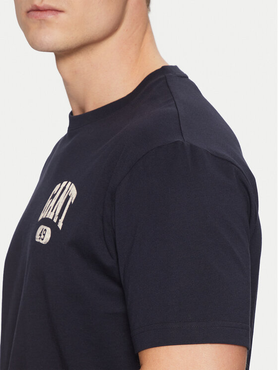 Gant Gant T-krekls 2003292 Tumši zils Regular Fit