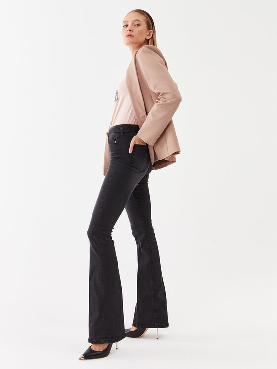 PINKO Pinko Blugi Flora 100166 A0G8 Negru Regular Fit
