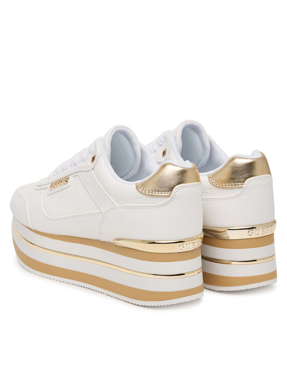 Guess Guess Sneakersy FLJHN4 ELE12 Biela