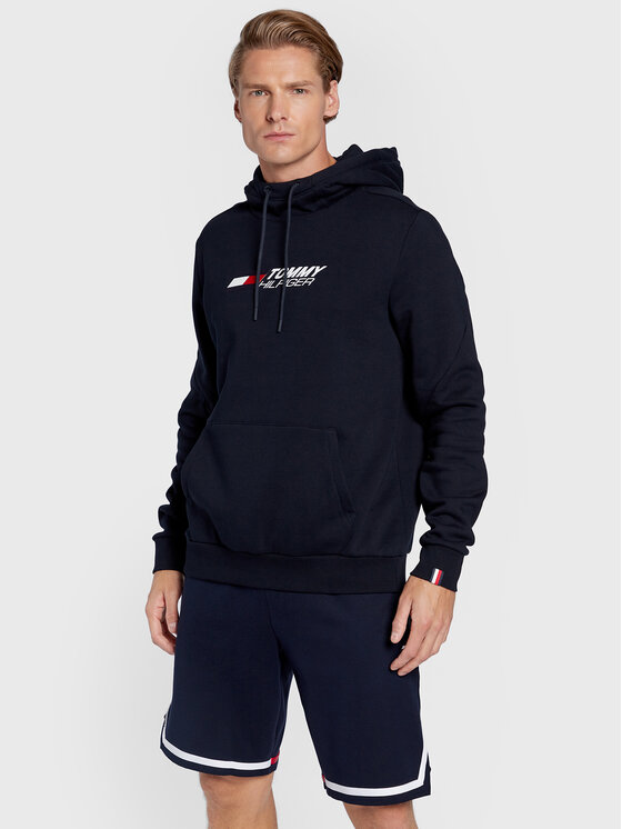 Tommy Hilfiger Tommy Hilfiger Džemperis ar kapuci Essentials MW0MW27926 Tumši zils Regular Fit