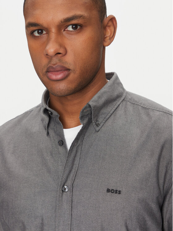 BOSS BOSS Camicia Rickert 50519707 Grigio Regular Fit