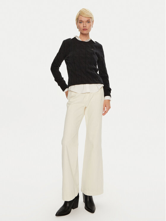 Tommy Hilfiger Tommy Hilfiger Пуловер WW0WW43586 Черен Regular Fit