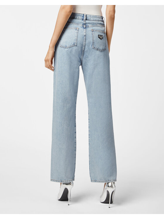 PHILIPP PLEIN PHILIPP PLEIN Jeansy 3163 Błękitny Loose Fit