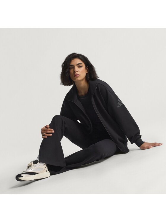 adidas adidas Kurtka do biegania 151549 Czarny Loose Fit