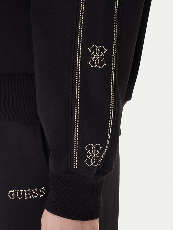 Guess Guess Majica dugih rukava V6RQ96 KCX22 Crna Regular Fit