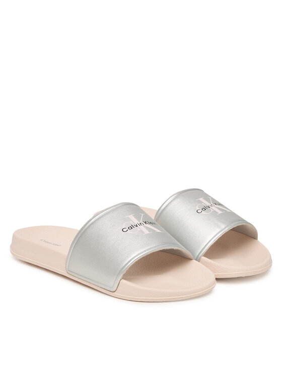 Calvin Klein Calvin Klein Şlapi V3A0-83268-1367 Argintiu