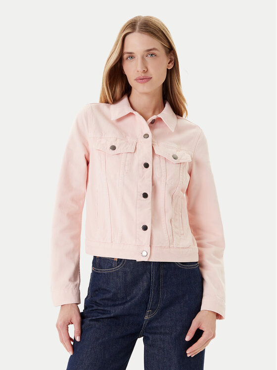 United Colors Of Benetton United Colors Of Benetton Jeansová bunda 2RZVDN00N Růžová Regular Fit
