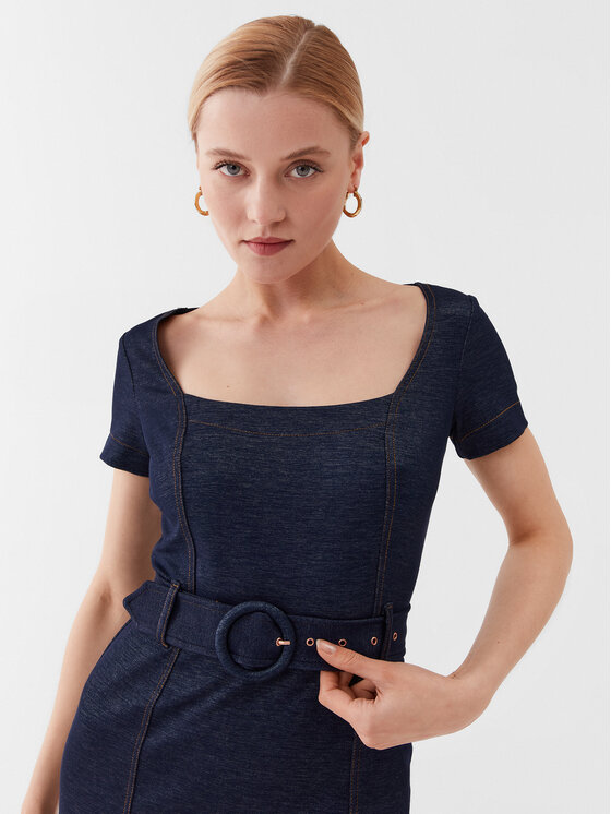 Guess Guess Hétköznapi ruha W3YK70 KBU70 Sötétkék Bodycon Fit