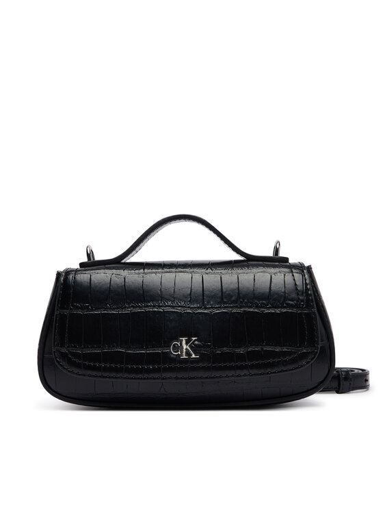 Calvin Klein Calvin Klein Ročna torba Ck Croc Top Handle Bag LV04F3903G Črna