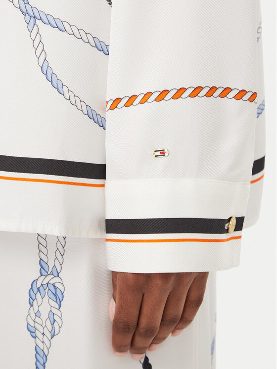 Tommy Hilfiger Tommy Hilfiger Särk WW0WW51138 Valge Regular Fit