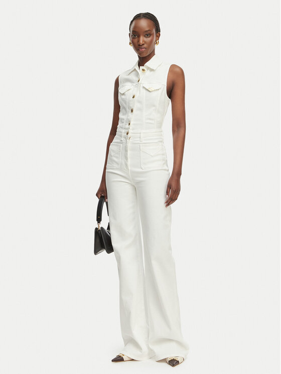 Elisabetta Franchi Elisabetta Franchi Overal TJ-45N-61E2-V550 Bílá Regular Fit