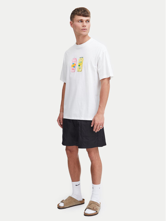 Solid Solid T-shirt 21108243 Bijela Relaxed Fit