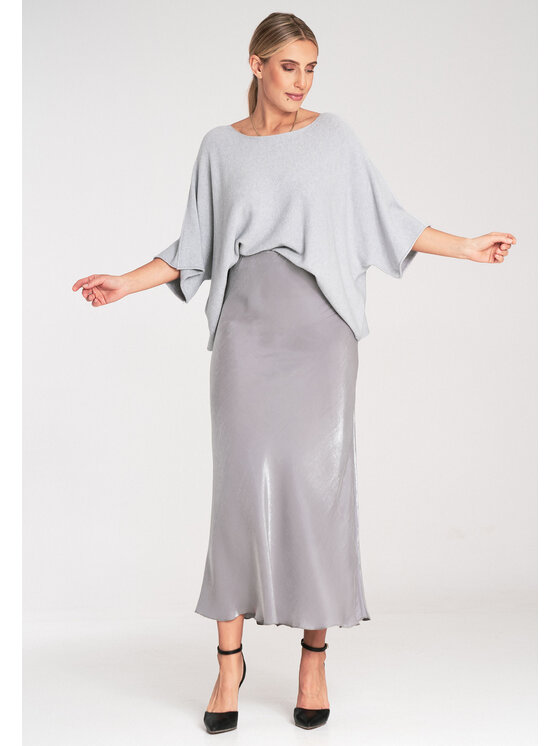 FIGL FIGL Πουλόβερ M1102 Γκρι Oversize