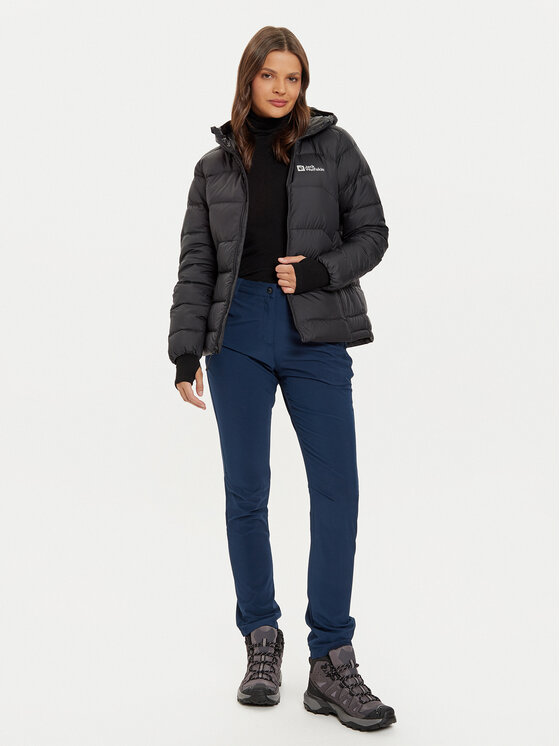 Jack Wolfskin Jack Wolfskin Μπουφάν πουπουλένιο Ather Down A60330 Μαύρο Regular Fit