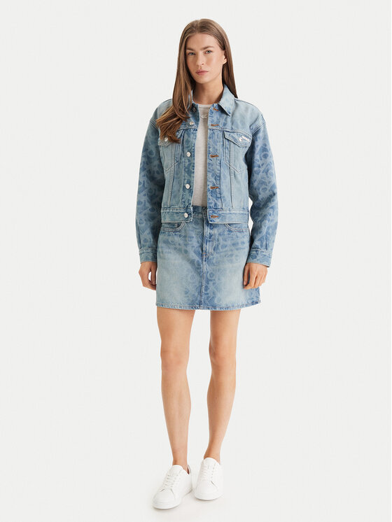 Calvin Klein Jeans Calvin Klein Jeans Farmer szoknya 90S Mini  LV147F679G Kék Regular Fit