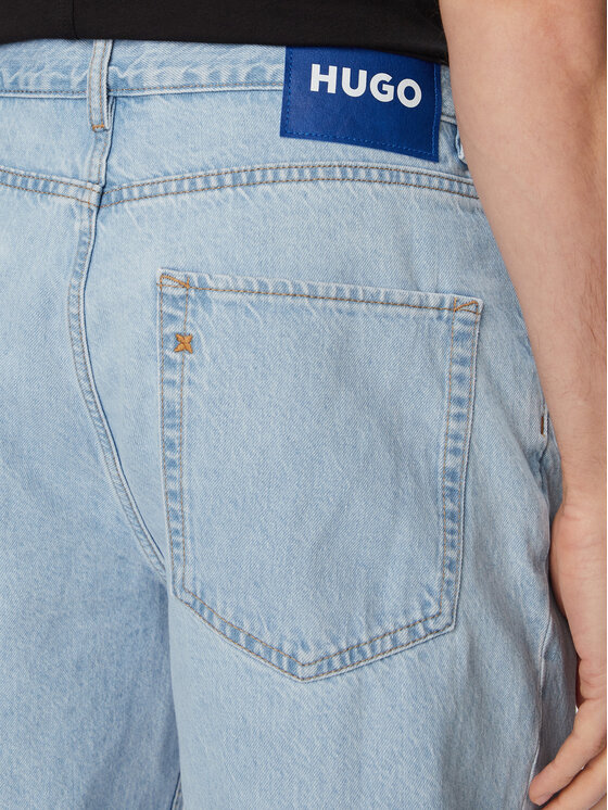 HUGO HUGO Džinsiniai šortai Skate Shorts 50555994 Mėlyna Straight Fit