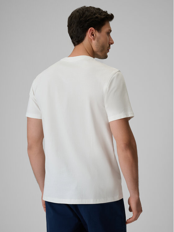4F 4F T-Shirt LAKESIDE ESCAPE Biały Regular Fit