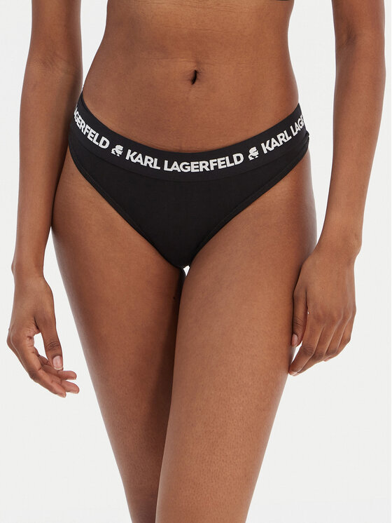 KARL LAGERFELD KARL LAGERFELD Στρίνγκ A1W47008 Μαύρο