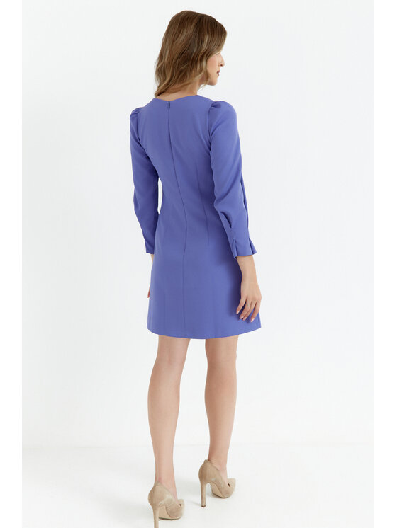 Makover Makover Sukienka wieczorowa K148 Fioletowy Ladies Fit