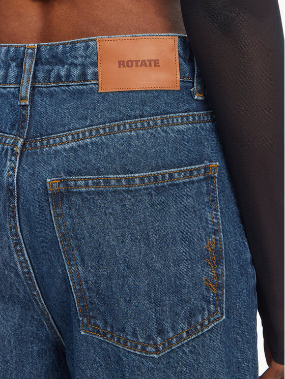 ROTATE ROTATE Traperice 1140731602 Tamnoplava Wide Leg