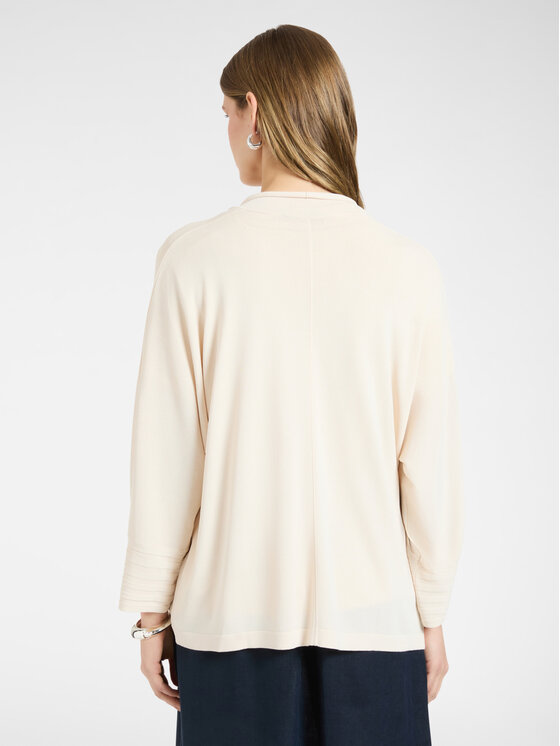Elena Mirò Elena Mirò Kardigan M555E001941N002 Kremowy Boxy Fit