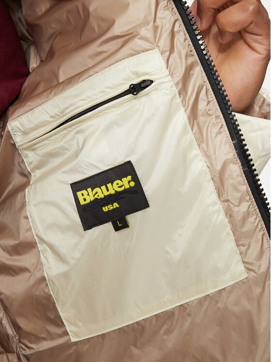 Blauer Blauer Пухено яке 24WBLUC03023 Екрю Regular Fit