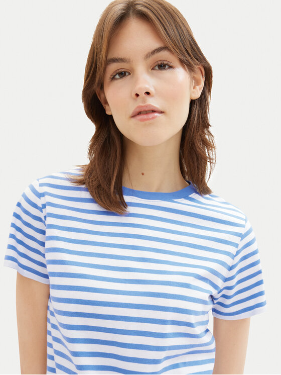 Tom Tailor Denim Tom Tailor Denim T-Shirt 1035867 Modrá Boxy Fit