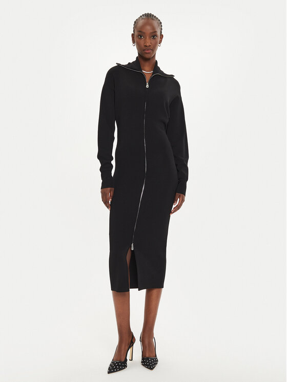 PINKO Pinko Haljina za svaki dan Levulosio Abito 103989 A22A Crna Slim Fit