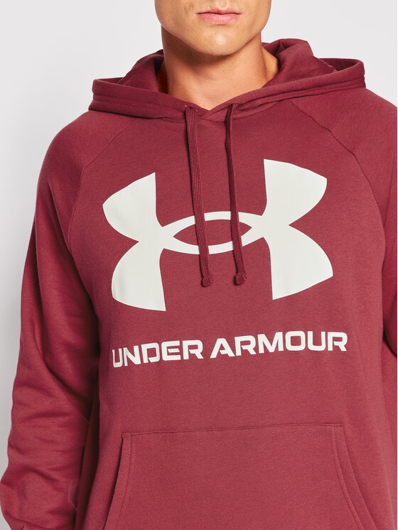 Under Armour Under Armour Bluza Ua Rival Fleece 1357093 Czerwony Relaxed Fit