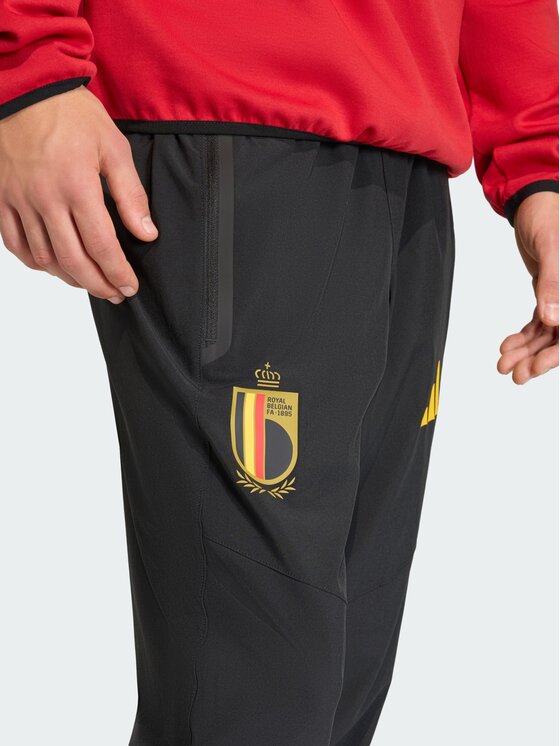 adidas adidas Spodnie materiałowe Belgia Tiro Czarny Regular Fit