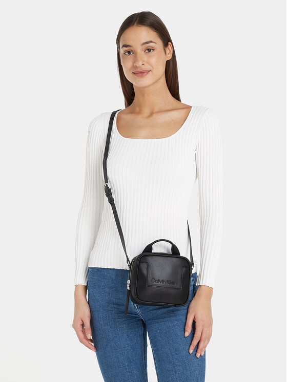 Calvin Klein Handtasche Ck Set Camera Bag K60K611073 Schwarz 