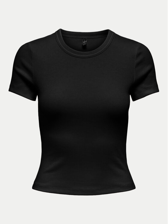 ONLY ONLY Póló Val 15339774 Fekete Slim Fit