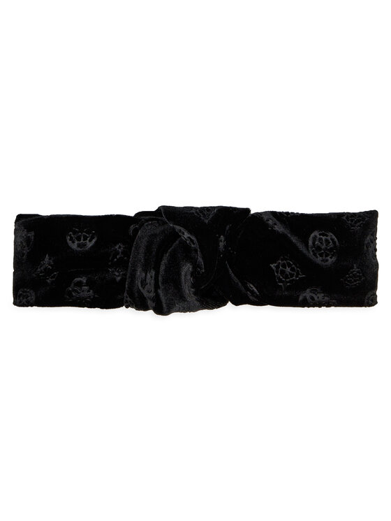 Guess Guess Zestaw opaska i gumka do włosów GFBOXW P4103 Czarny