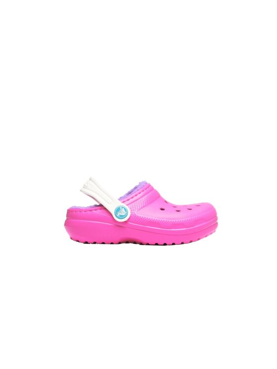 Crocs Crocs Klapki Classic Lined Clog Kid's Różowy