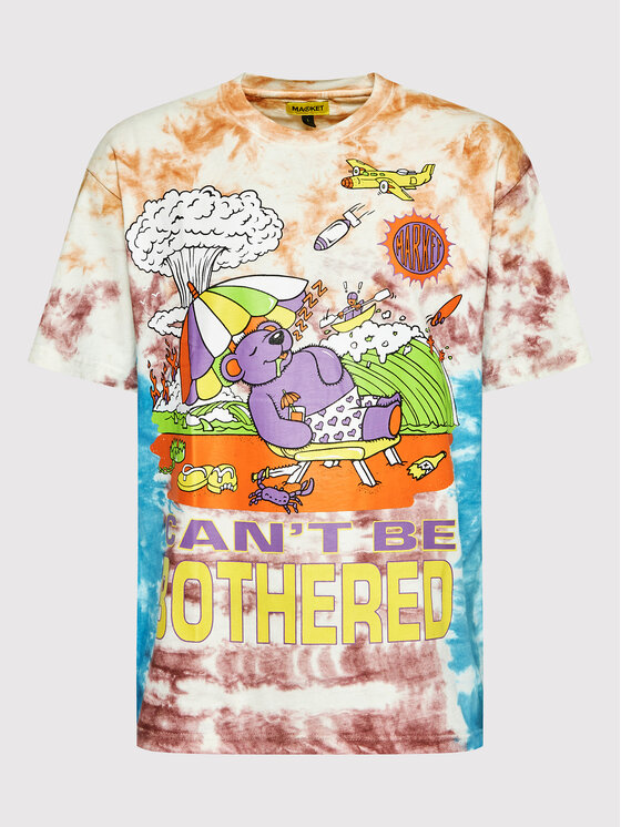 Market Market T-shirt Unisex Can't Be Bothered 399001103 Šarena Relaxed Fit